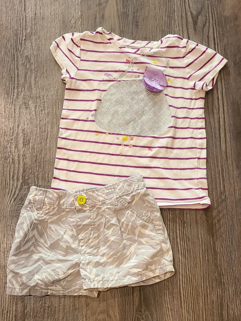 Old Navy/Carter Purse T-Shirt With Matching Shorts Size 4T/5T